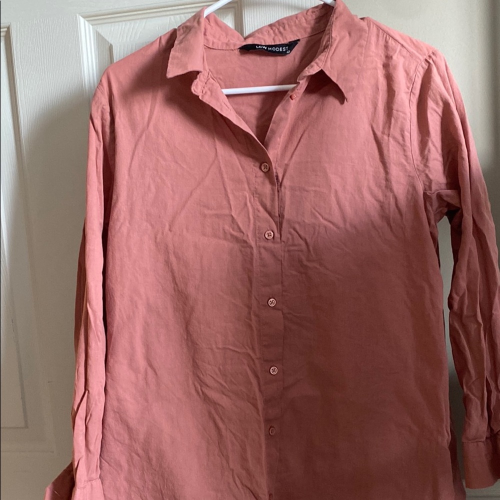 Pink Button-Up Shirt